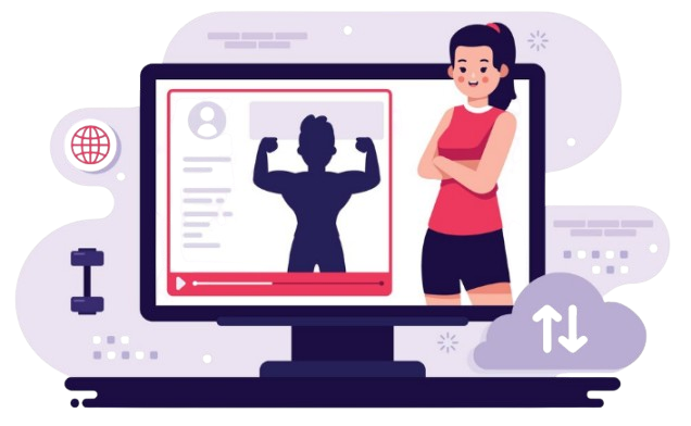 Fitness gym website development services by iHost.