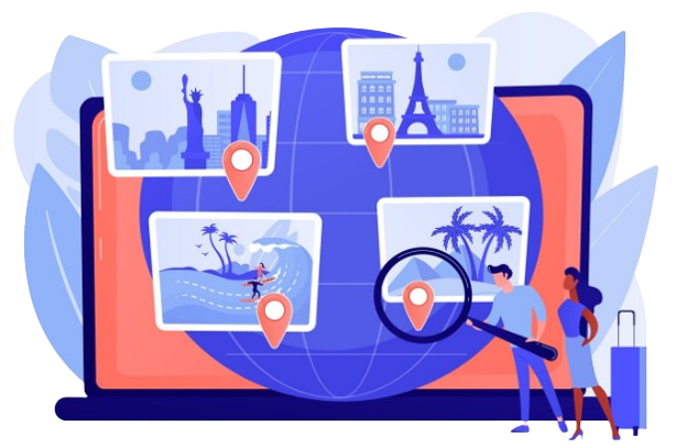 Travel website development services by iHost.