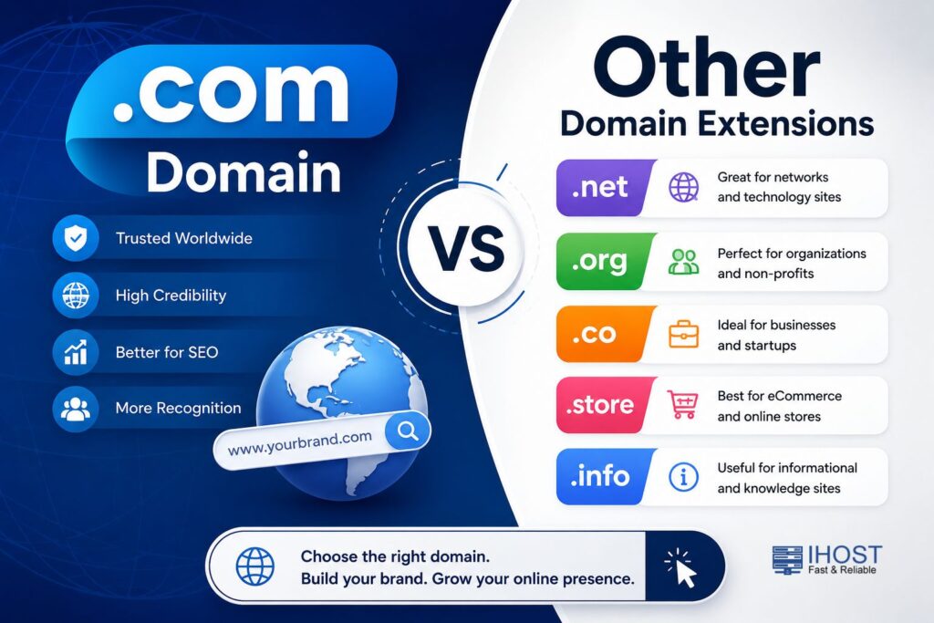 .com Domain vs Other Domain Extensions